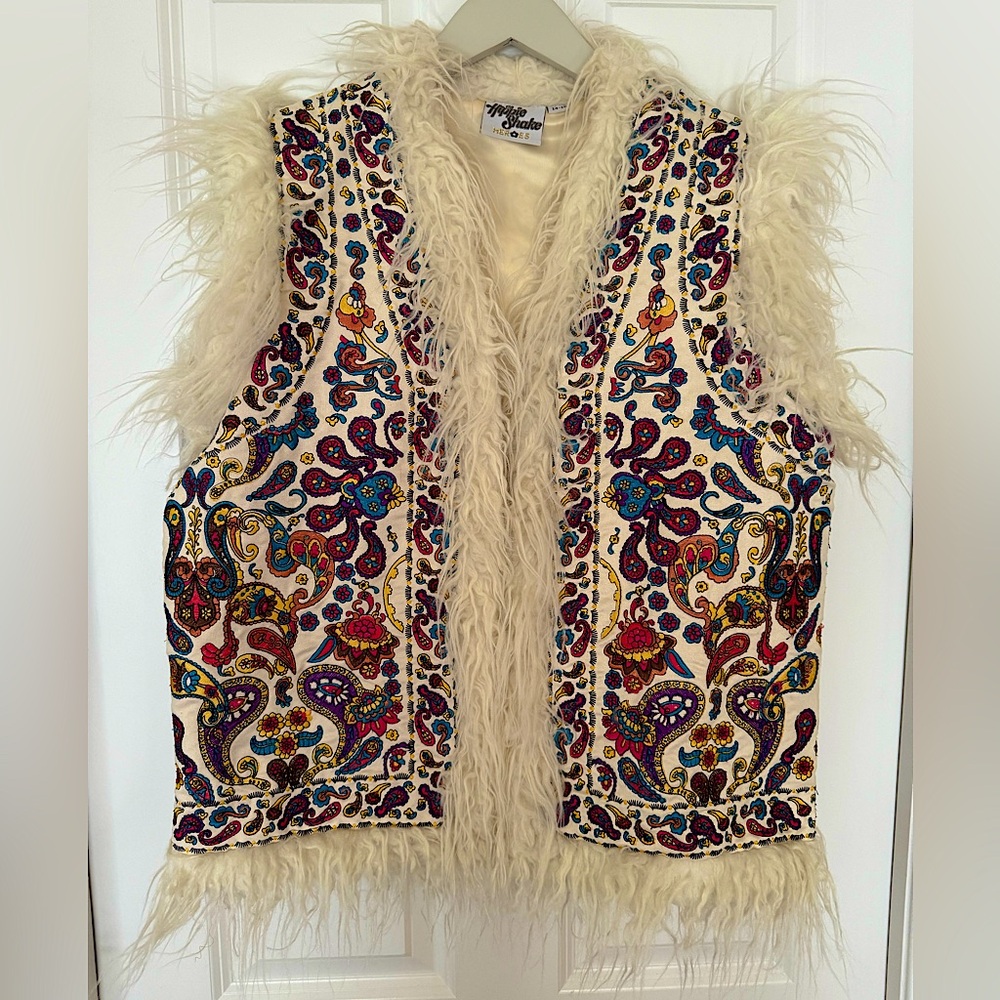 HIPPIE SHAKE Embroidered “Penny Lane” vest